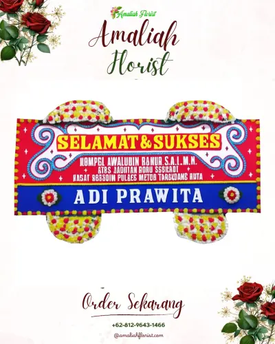 Karangan Bunga Ucapan Selamat di Suwug
